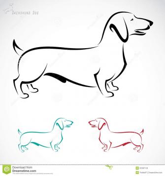 Dachshund Drawings Silhouettes Drawing