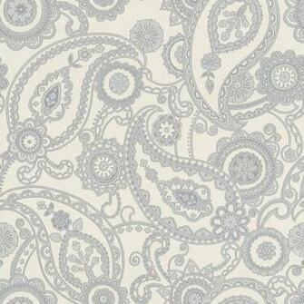 Grey Paisley Wallpaper