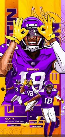 Justin Jefferson Wallpaper With The
