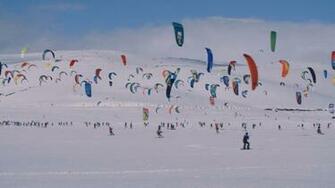 The World S Biggest Snowkiting Race Cnn Video