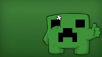Creeper Minecraft Art Cartoon HD Wallpaper Of