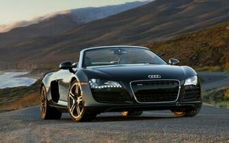 Audi R8 Spyder Matte Black Wallpaper