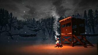 The Long Dark Bonfires Snow Wallpaper