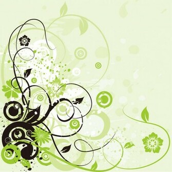 Floral Swirl Background Abstract Vector Graphic Graphics