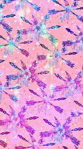 Bright Orange Feather Pattern Made By Me Feathers Neon