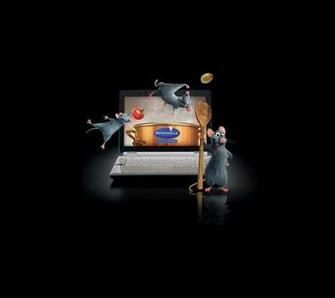 Ratatouille Rat Mice Mouse Movie Movies Film Films Black Computer