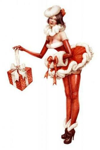 Christmas Pinup Wallpaper Maddog S