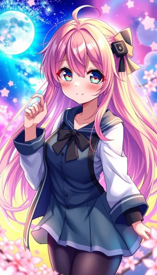 Beautiful Anime Girl Phone Wallpaper