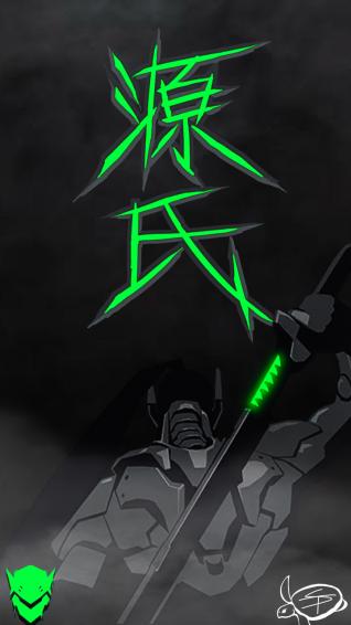 Graphic Motion Designer Made This Genji Phone Wallpaper