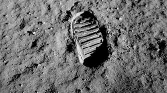 Apollo Bootprint On Moon 1920x1080p HD Wallpaper