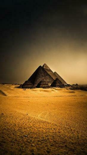 Great Sphinx Chephren Pyramid Giza Egypt Landscape Wallpaper