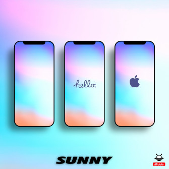 Colorful Gradient Apple Logo Wallpaper For iPhone
