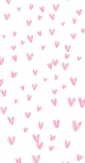 Pattern Design Pink Hearts iPhone Wallpaper