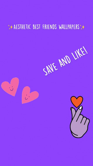 Aesthetic Best Friends Wallpaper In
