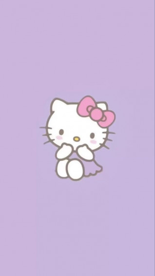 Purple Hello Kitty Wallpaper Background