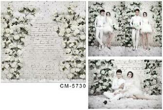 Aliexpress Buy White Brick Wall Flowers New