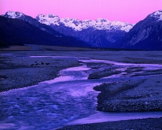 New Zealand Mountain Nature Wallpaper In Resolution