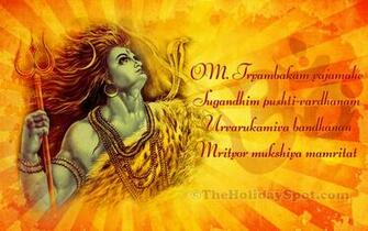 Wallpaper Of Lord Shiva With Maha Mrityunjaya Mantra Happy