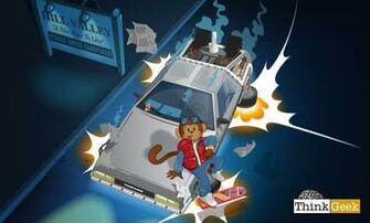 Back To The Future Monkeys Thinkgeek High Quality Wallpaper