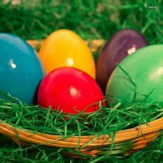 Easter Basket Wallpaper Holiday