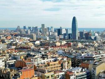 Barcelona City Over In Spain Wallpaper