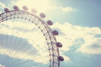 Vintage Amusement Park Photography Beauty HD Wallpaper Blue Sky