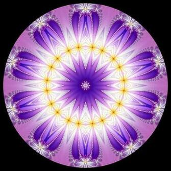 Purple Fractal Kaleidoscope Pc Android iPhone And iPad Wallpaper