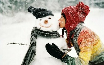 Cute Snowman Winter HD Wallpaper