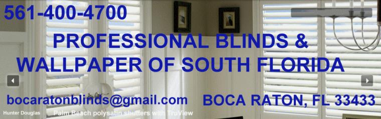 Professional Wallpaper Blinds Of South Florida Installation