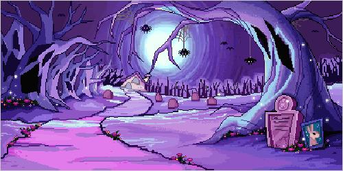 Halloween Pixel Background