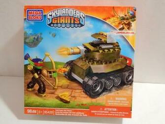 Mega Bloks Skylanders Giants Set Troll Tank Gun Down