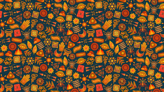 A Colorful And Lively Pattern Wallpaper
