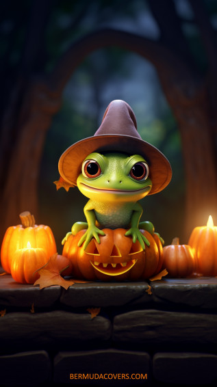 Hop Into The Halloween Spirit Cover Phone Wallpaper