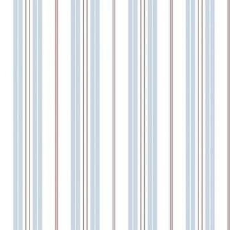 Blue And Red Striped Wallpaper Deauville Open Stripe
