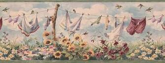 Wallpaper Border Laundry Bsb Amazon