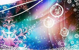 Snowflakes And Baubles Decorating The Christmas Eve
