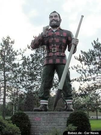 Paul Bunyan Statue Bangor Maine Offbeat Roadside Attractions