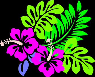 Hawaiian Flowers Background Clipart Best