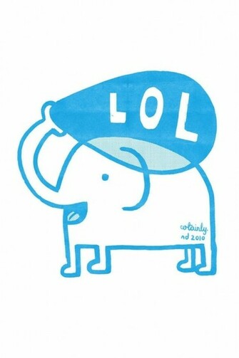 HD Blue Elephant Drawing iPhone Wallpaper Background
