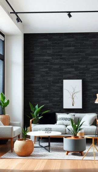 Black Brick Wallpaper
