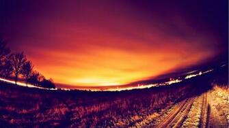 Roads Fisheye Effect Depth Of Field Photo Filters Wallpaper Background