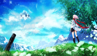 Sunlight Anime Girls Artwork Guilty Crown