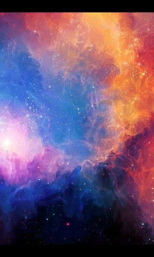 Glowing Space Nebula Star Lumia Wallpaper