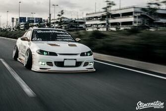 Nissan Silvia S15 White Coupe Cars Modified Wallpaper