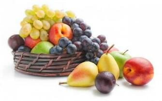 Apples Pears Nectarines Grapes Plums Berries Fruits Stock
