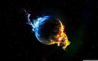 Water Fire Elements HD Desktop Wallpaper High Definition
