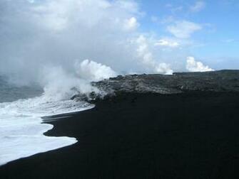 Black Sand Beach Wallpaper