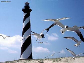 Cape Hatteras Lighthouse Outer Banks North Carolina In Full Screen
