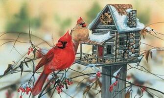 Retraite Rustique Du Cardinal Wallpaper