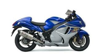 Suzuki Hayabusa Sport Bike With A Grim Face